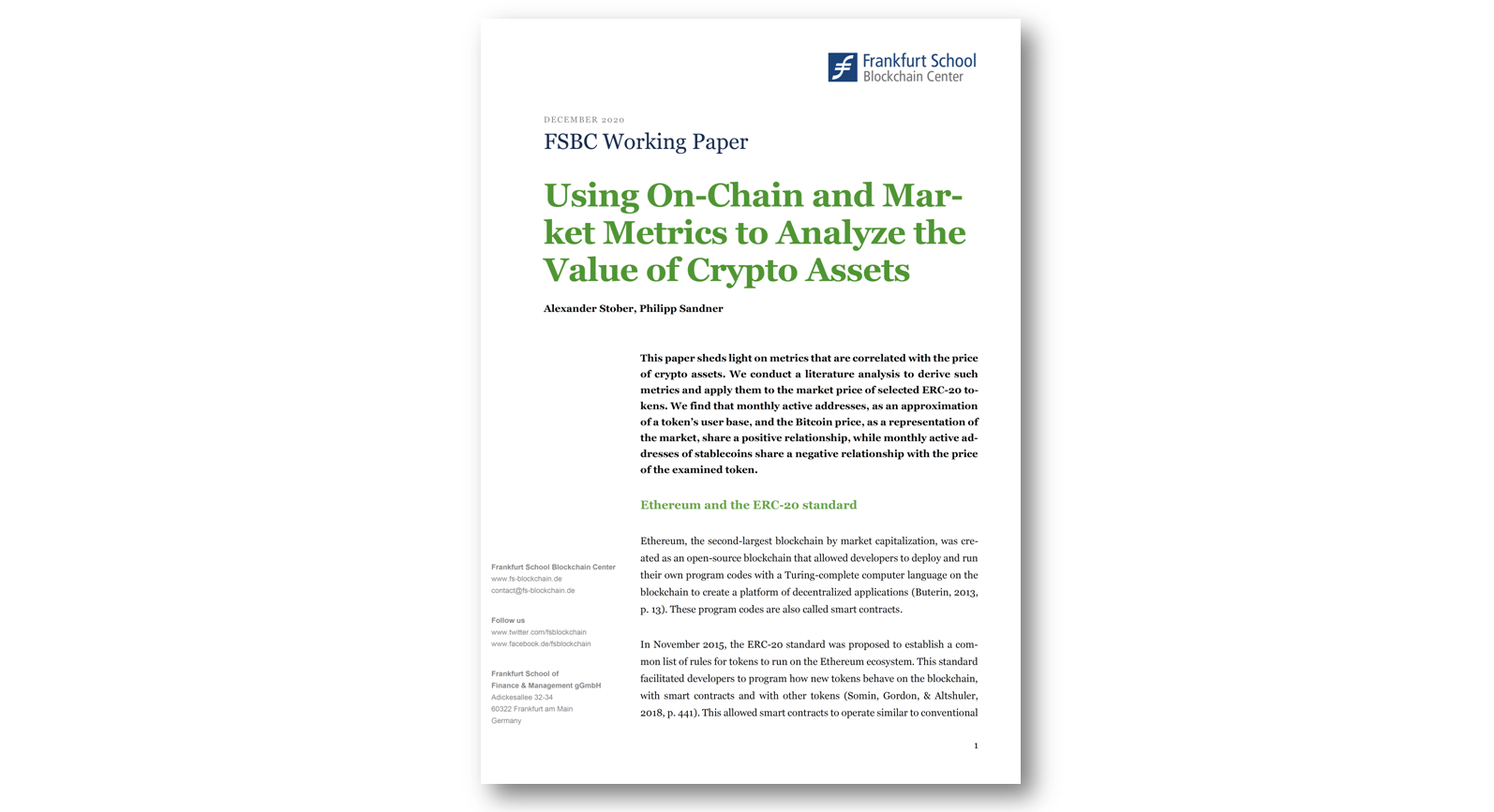 Using On-Chain and Market Metrics to Analyze the Value of Crypto Assets